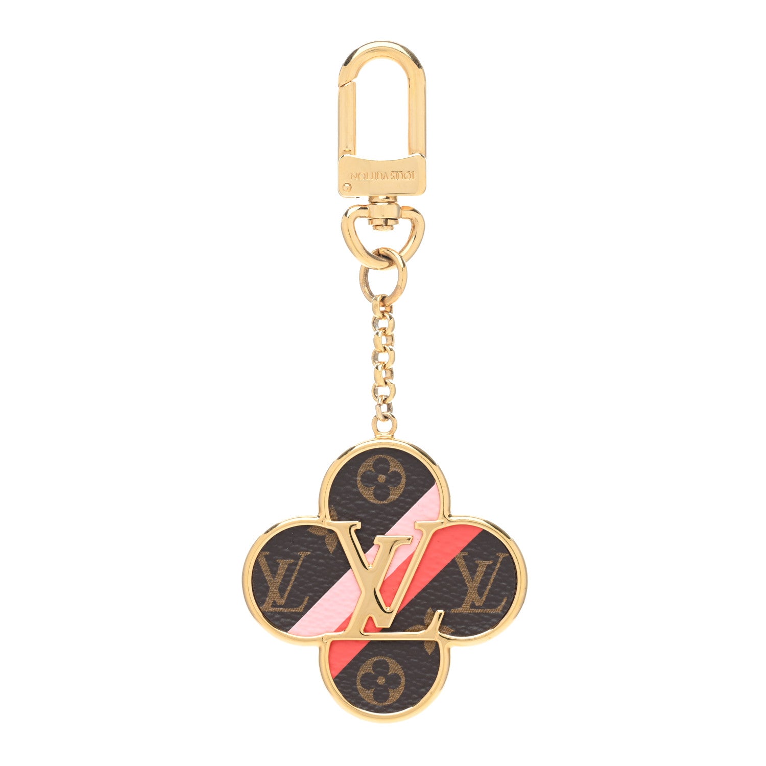 Louis Vuitton Metal Monogram Into The Flower Bag Charm Key Holder 1 of 3