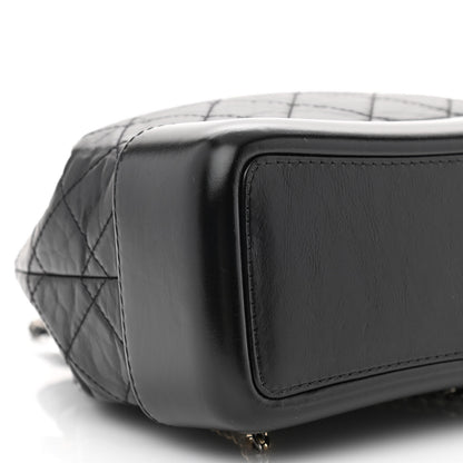 Chanel Aged Calfskin Quilted Small Gabrielle Backpack Black 9 of 12