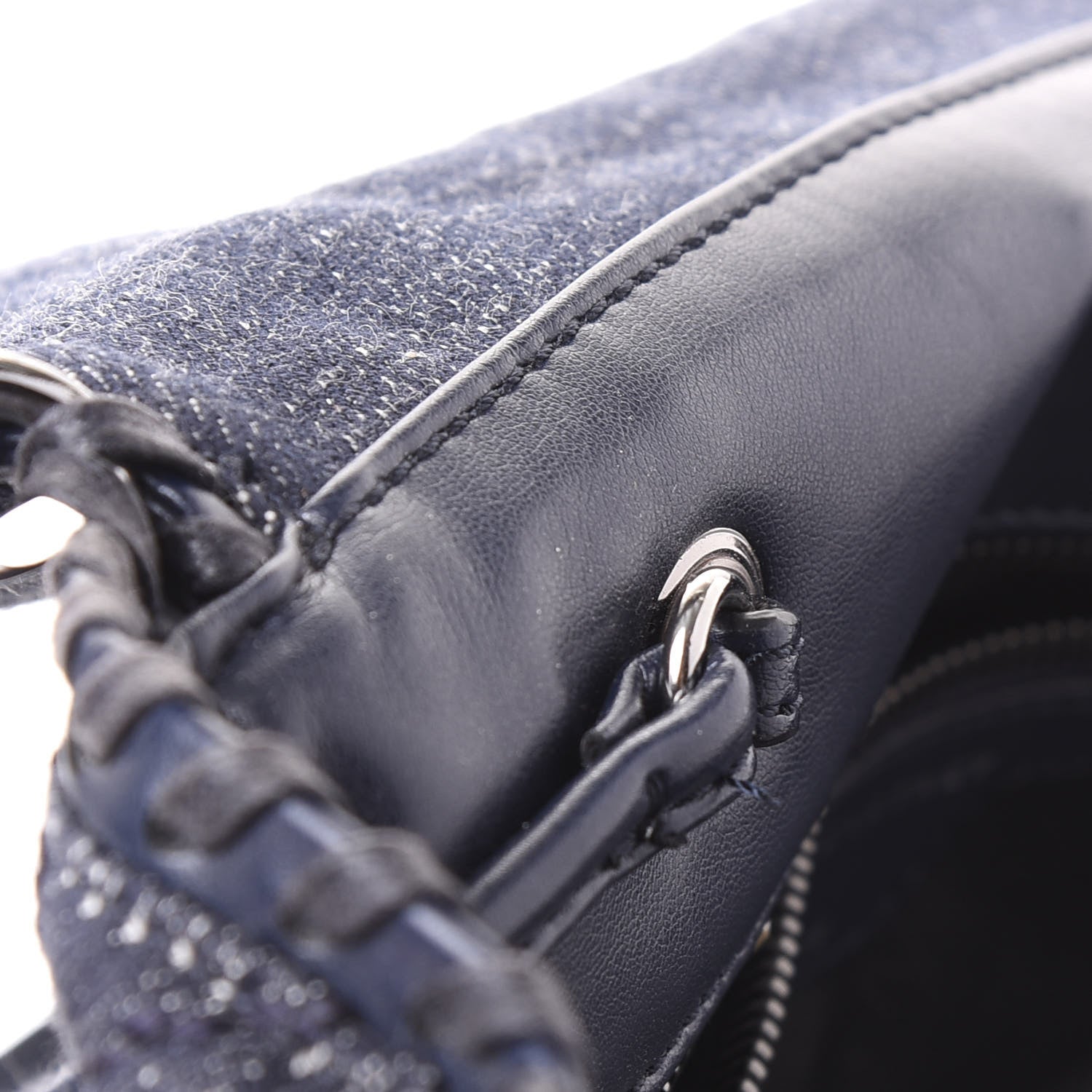 Stella McCartney Denim Quilted Falabella Backpack Blue 9 of 9