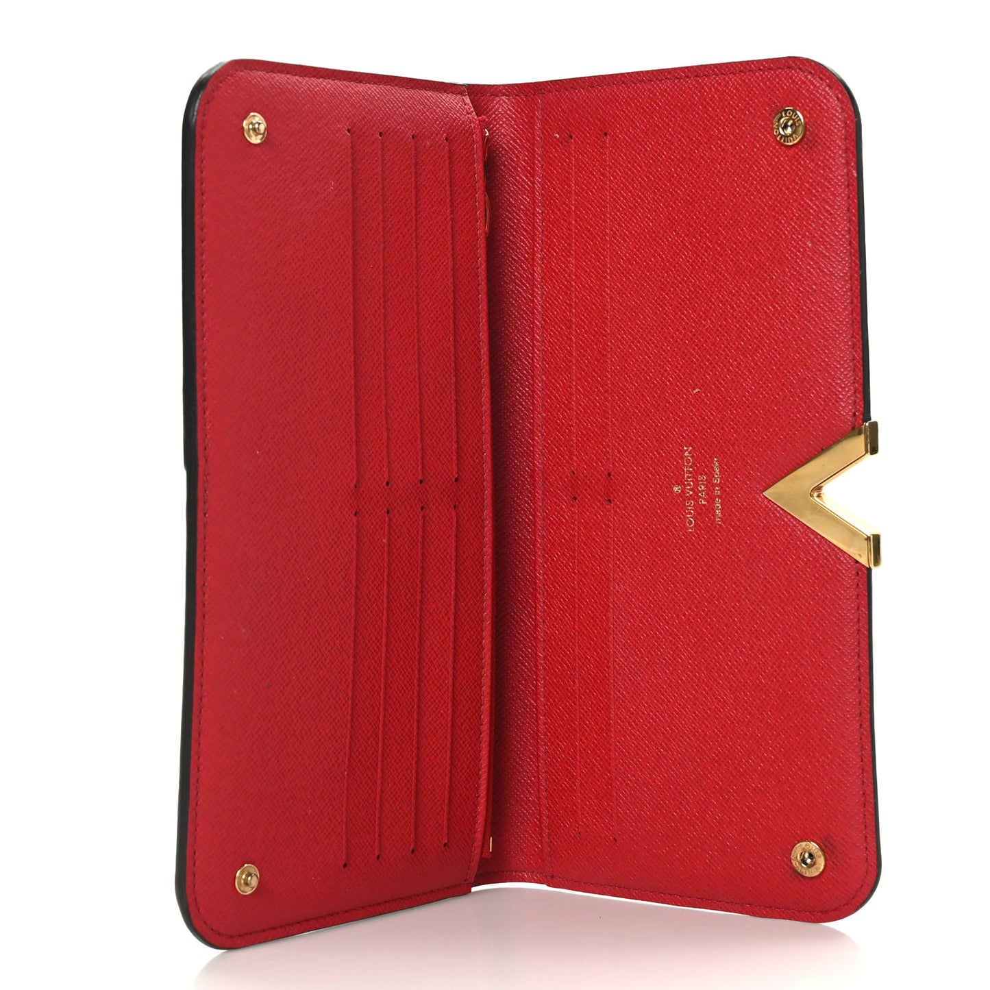 Monogram Calfskin Kimono Wallet Cherry