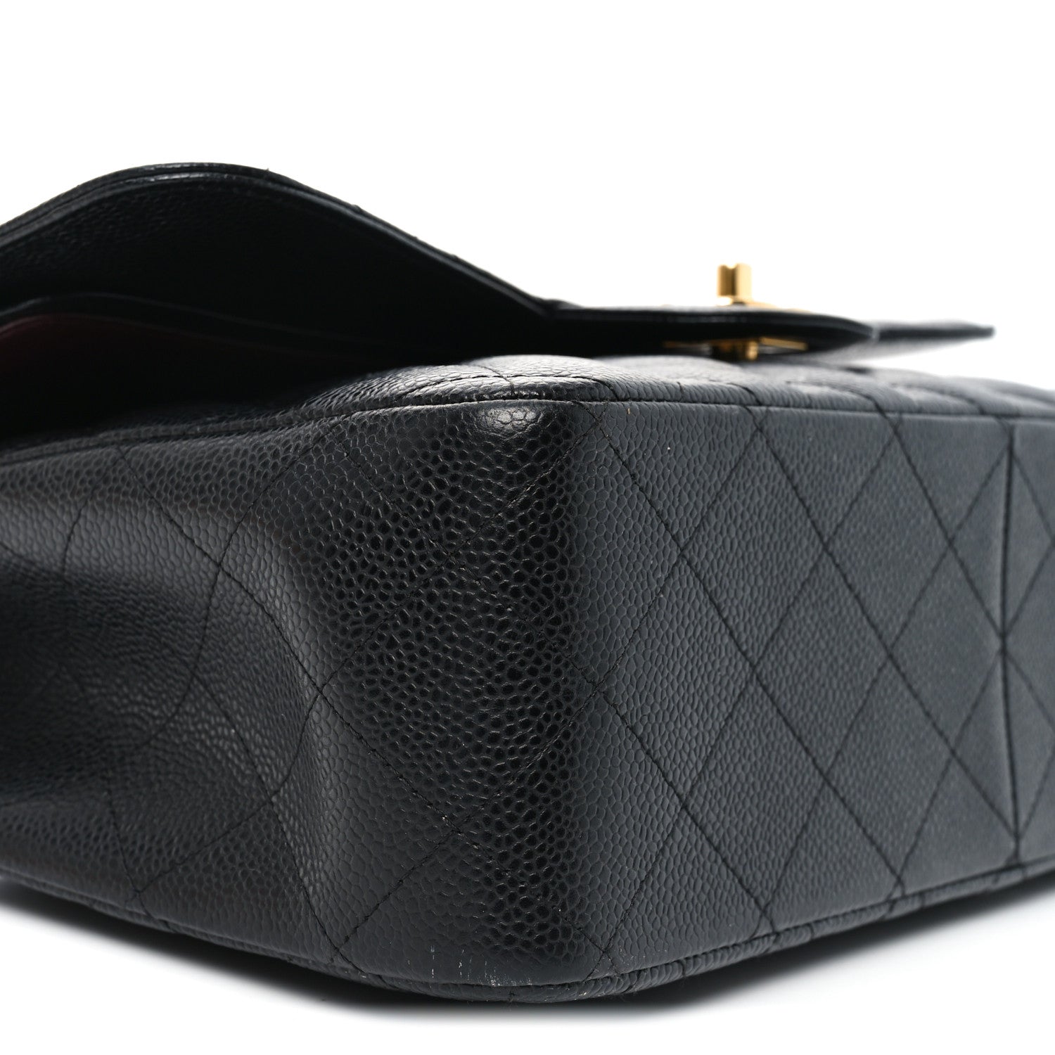 Chanel Caviar Quilted Jumbo Double Flap Black 9 of 10