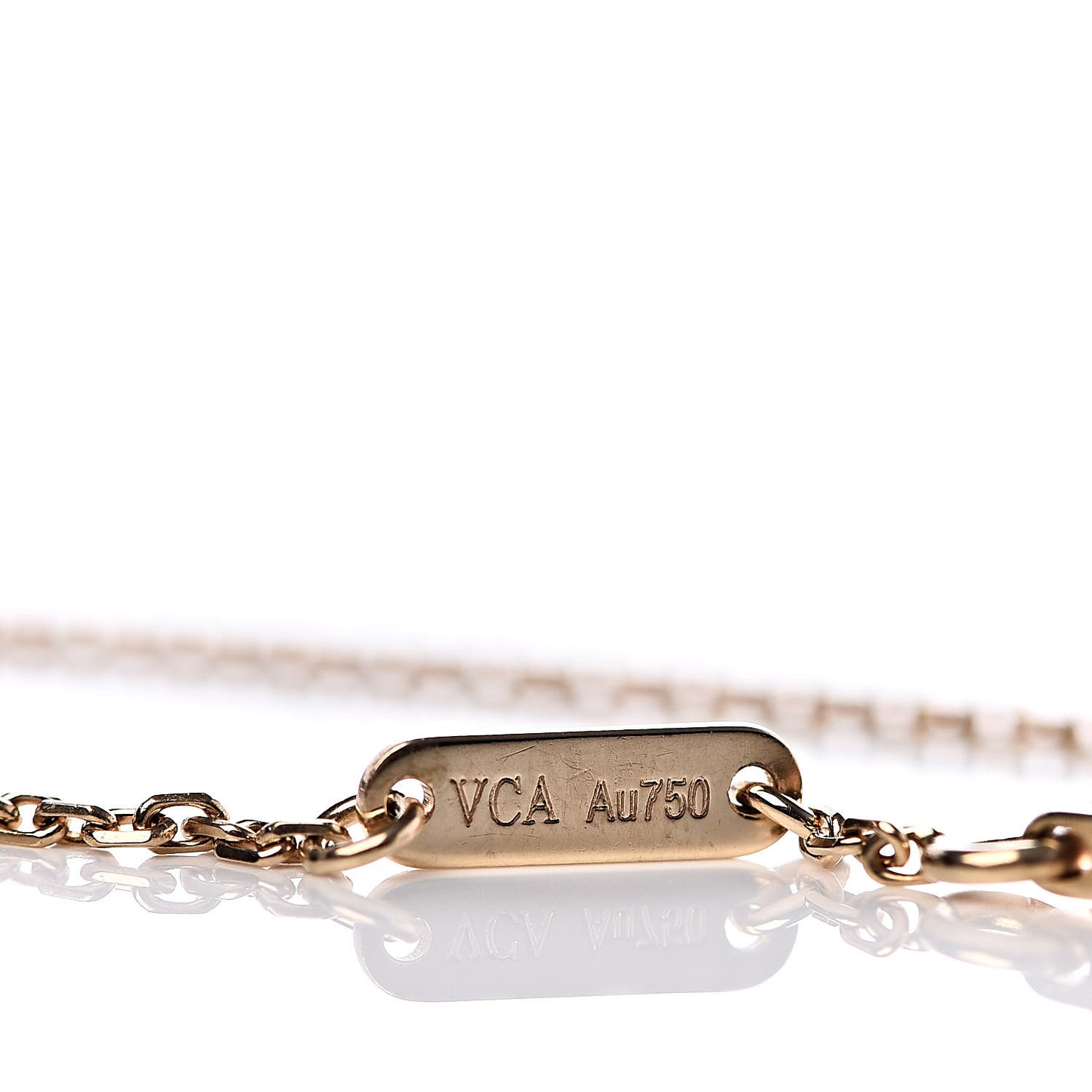 18K Yellow Gold Mother of Pearl Sweet Alhambra Bracelet