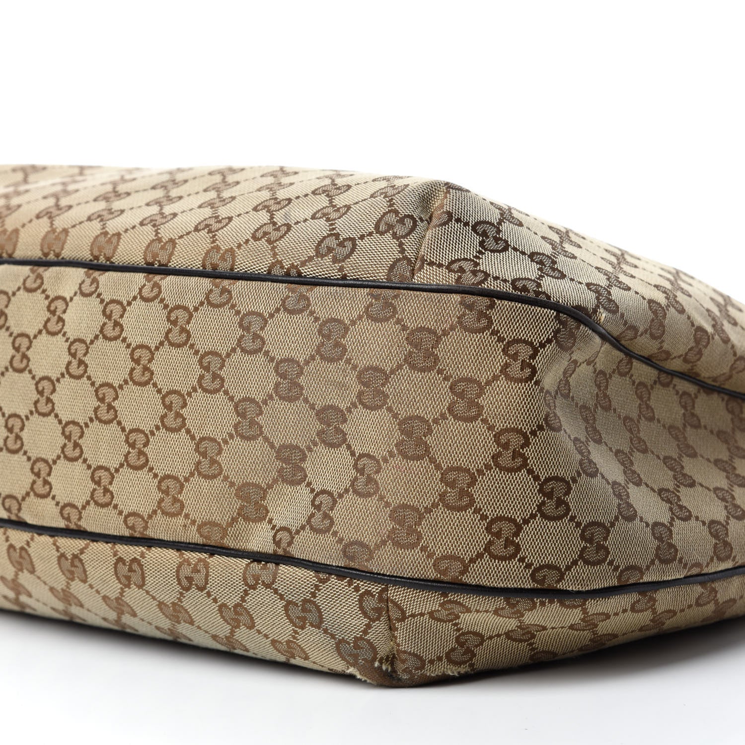 Gucci Monogram Large New Ladies Web Hobo Dark Brown 7 of 15