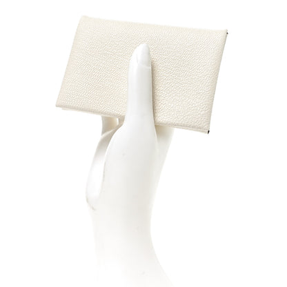 Hermes Chevre Mysore Calvi Duo Card Case Nata 2 of 8
