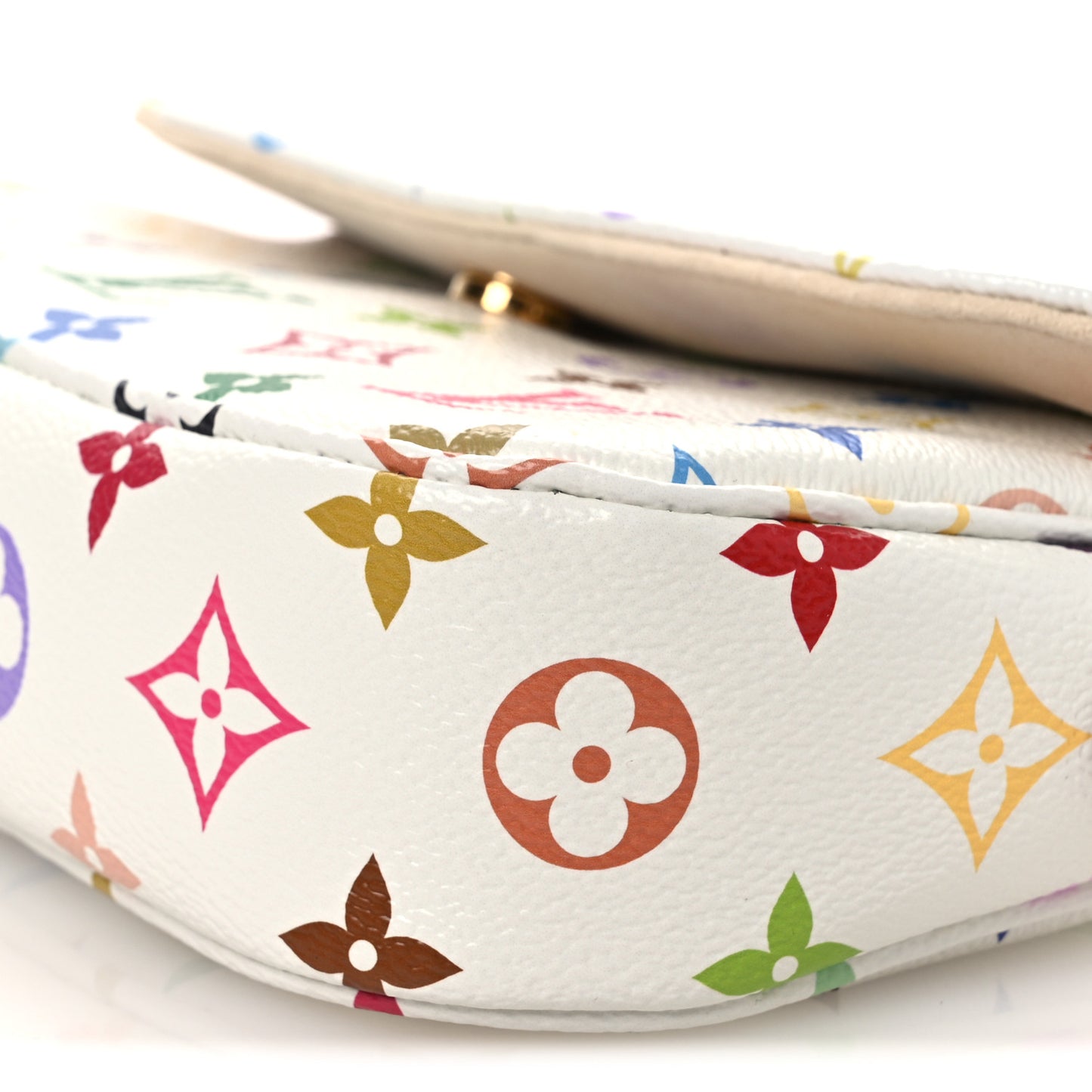 LV X TM Monogram Multicolor Ivy Wallet On Chain White