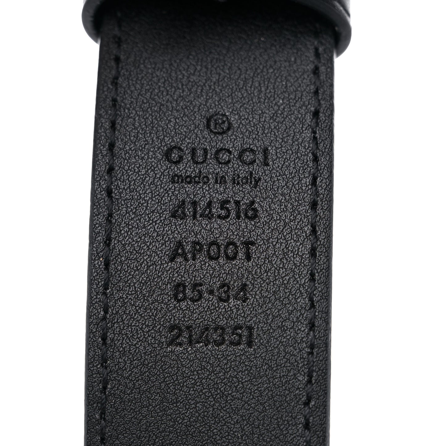 Calfskin Double G 30mm Belt 85 34 Black