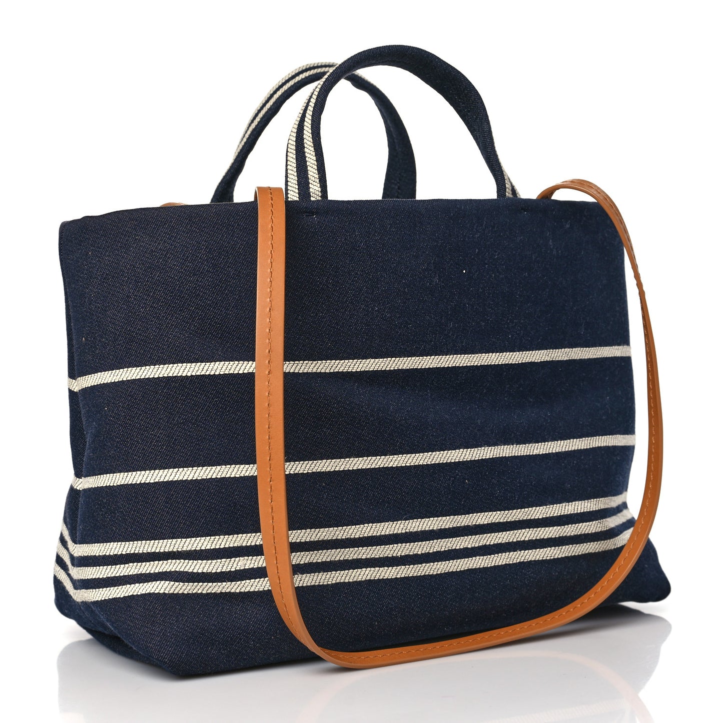 Denim Shopping Tote Blue