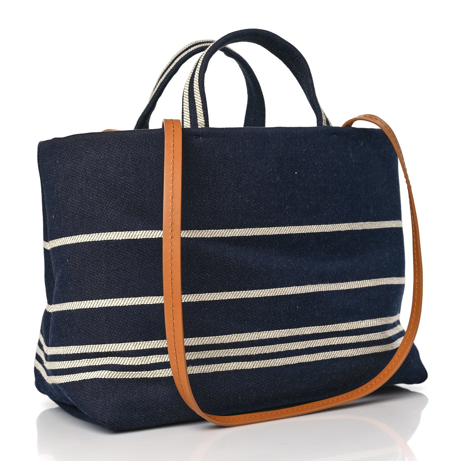 Chanel Denim Shopping Tote Blue 2 of 7