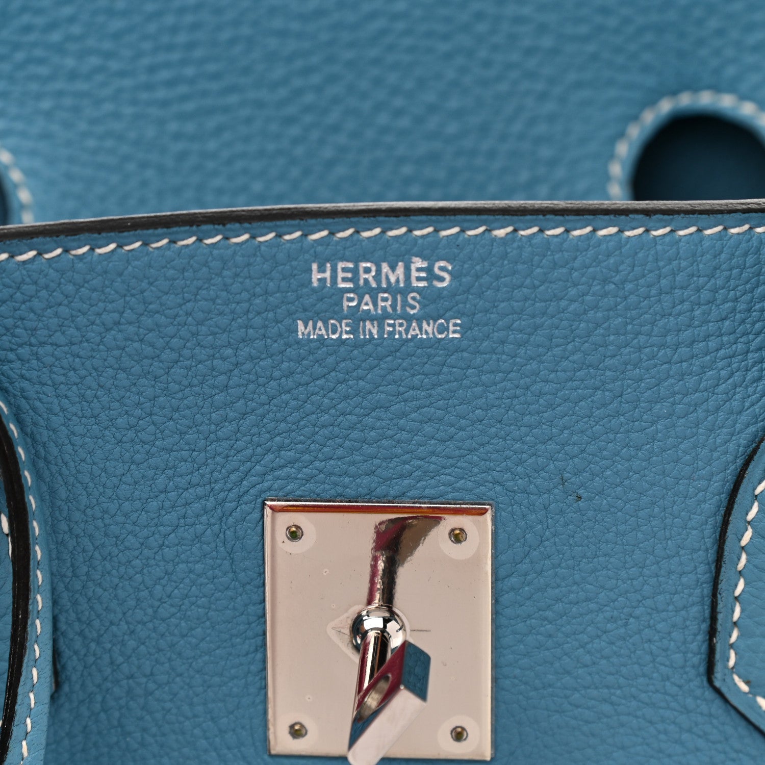 Hermes Togo HAC Birkin 40 Blue Jean 6 of 12