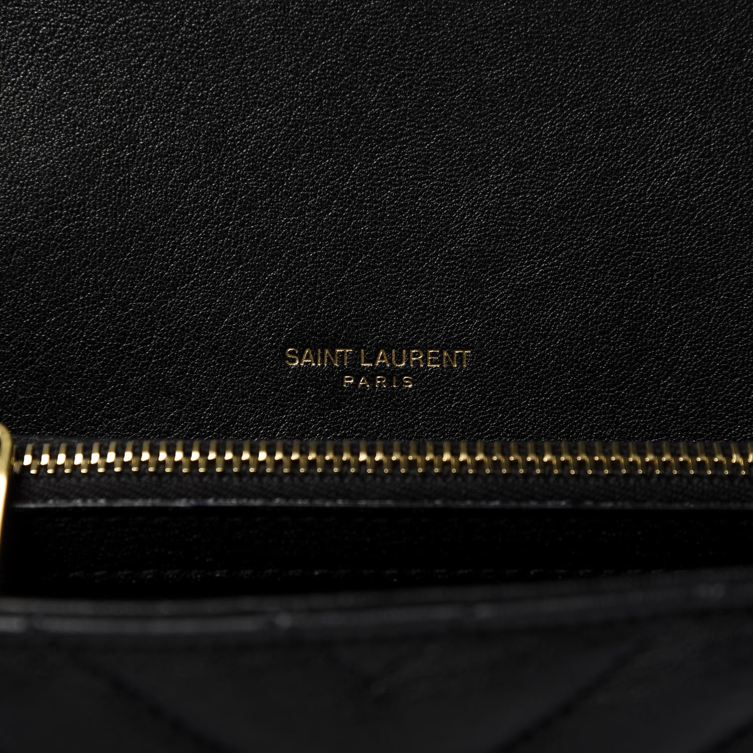 Saint Laurent Sheepskin Matelasse Chevron Monogram Medium College Bag Black 9 of 9