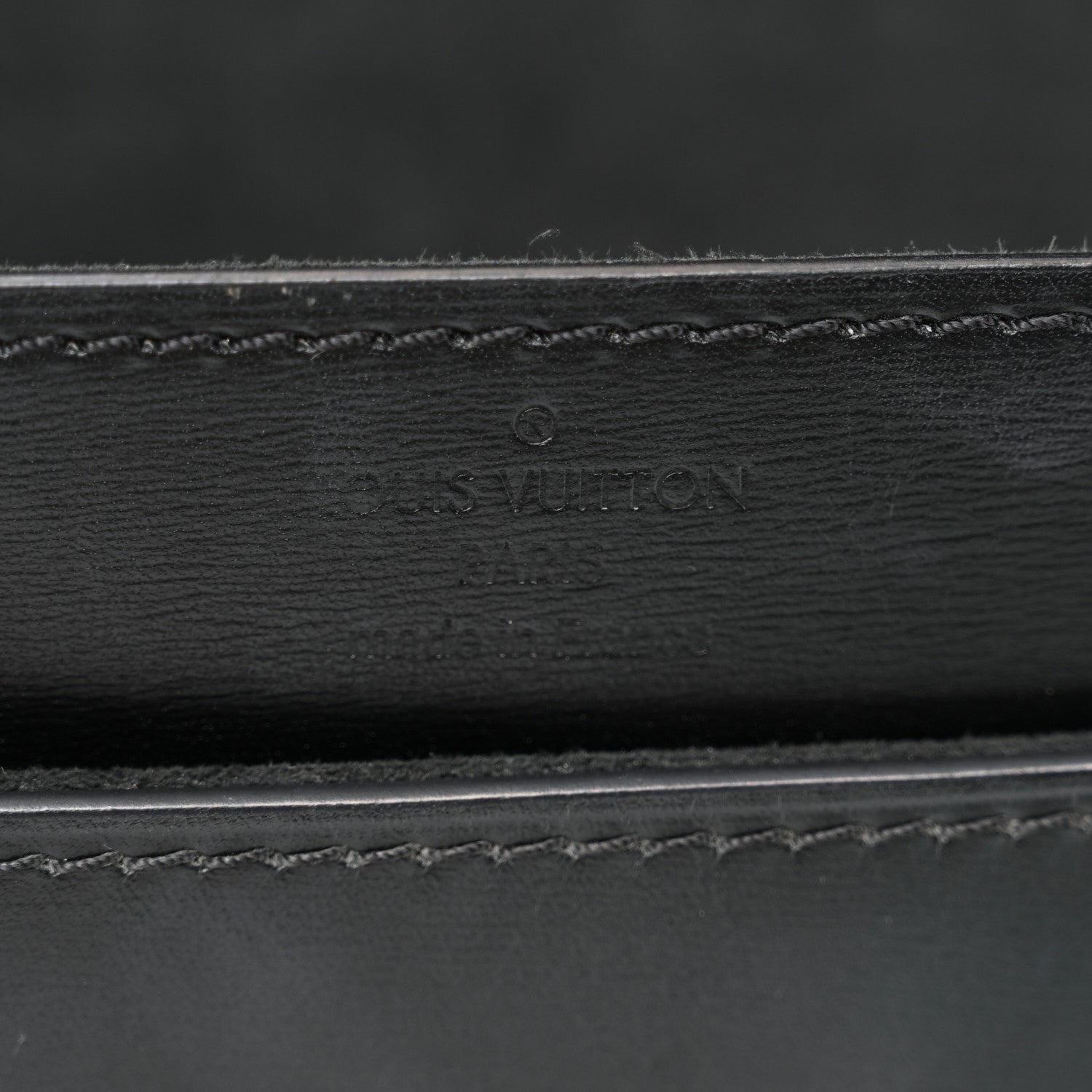 Louis Vuitton Calfskin Chain Louise GM Black 6 of 10