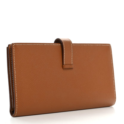 Hermes Epsom Bearn Gusset Wallet Gold 3 of 9