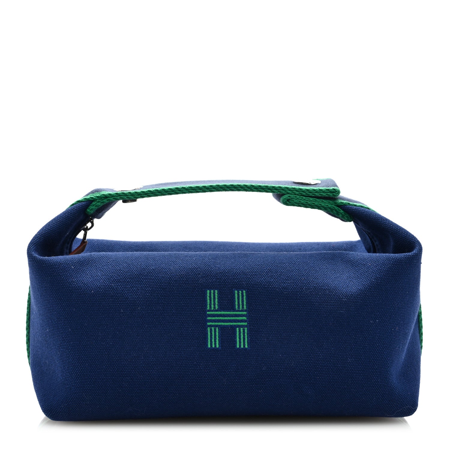 Hermes Canvas Small Bride-A-Brac Pouch Marine 1 of 6