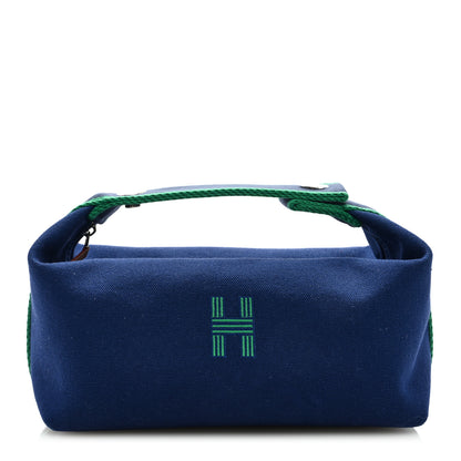 Hermes Canvas Small Bride-A-Brac Pouch Marine 1 of 6