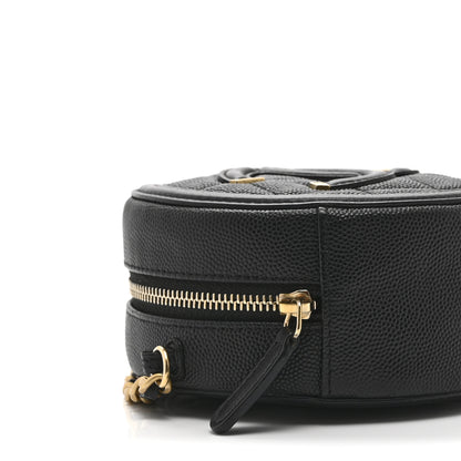 Chanel Caviar Quilted Round Filigree Crossbody Black 9 of 11