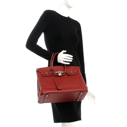Hermes Buffle Skipper Birkin 35 Rouge H 2 of 26