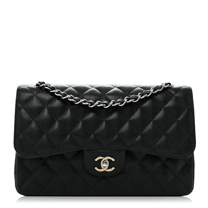 Chanel Caviar Quilted Jumbo Double Flap Black 1 of 11