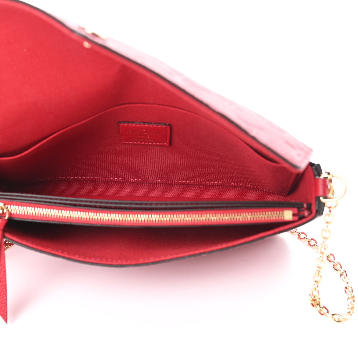 Empreinte Pochette Felicie Chain Wallet Scarlet
