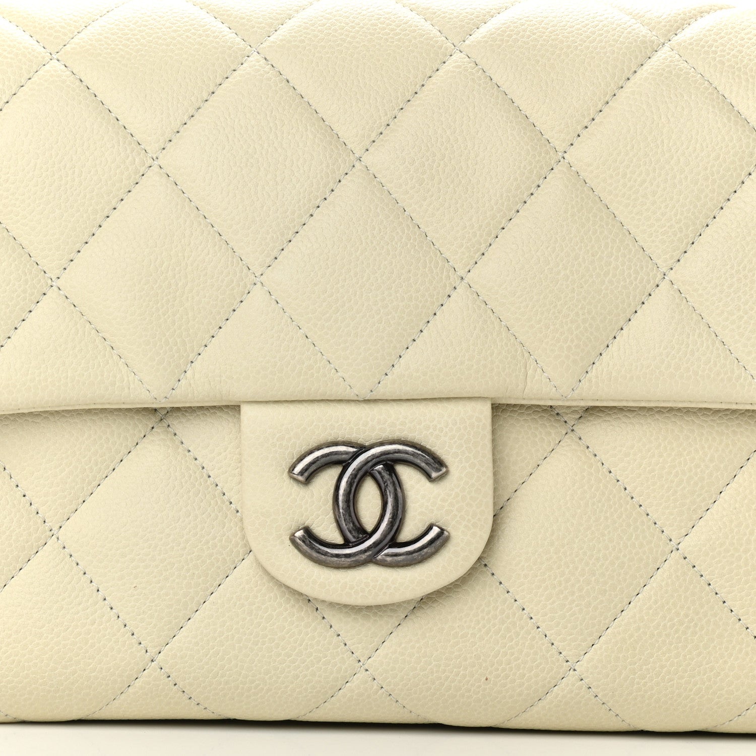 Chanel Caviar Quilted Coco Casual Flap Ivory 8 of 11