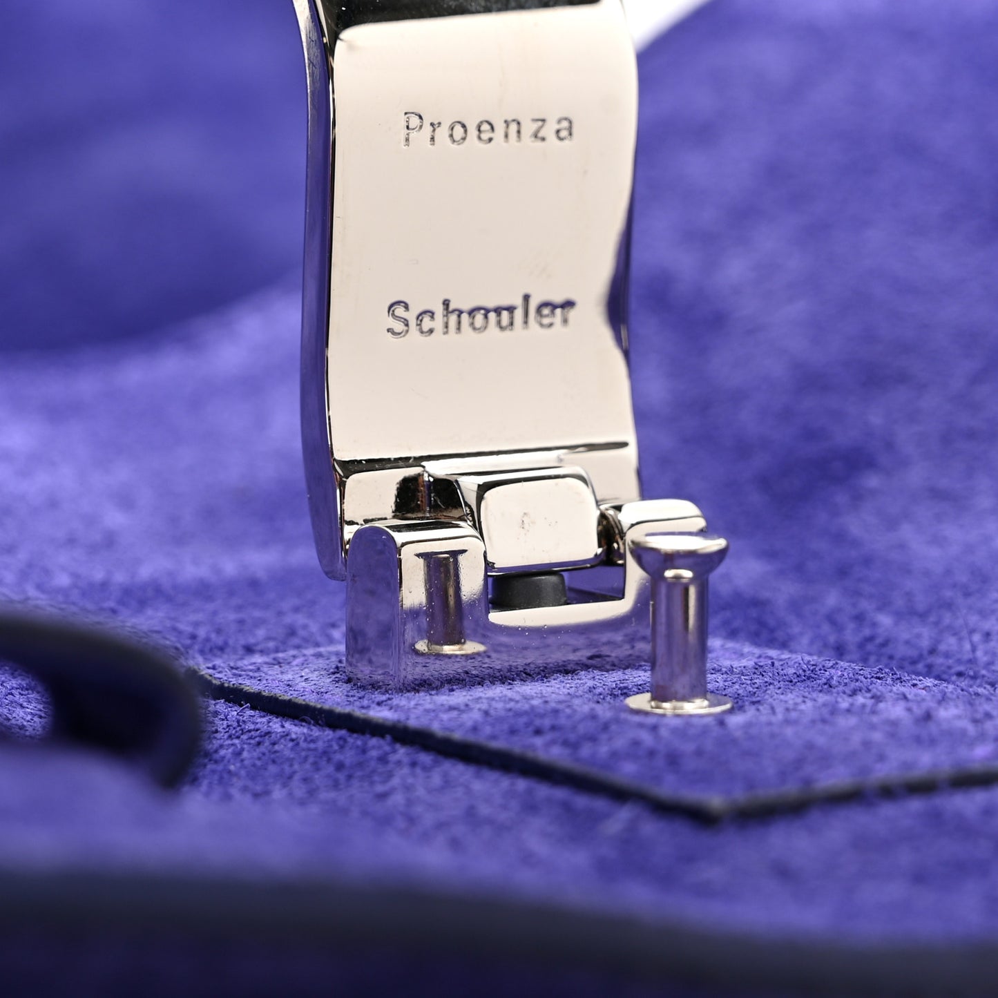 Suede PS1 Mini Pouch Messenger Bag Amethyst