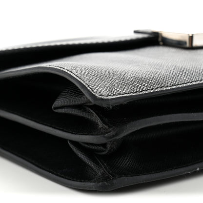 Prada Saffiano Lux Sound Crossbody Bag Black 8 of 11