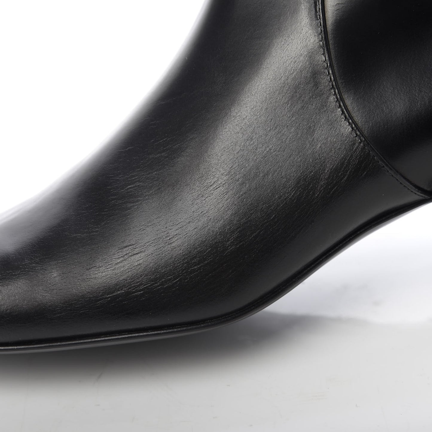 Calfskin Knee High Boots 38 Black