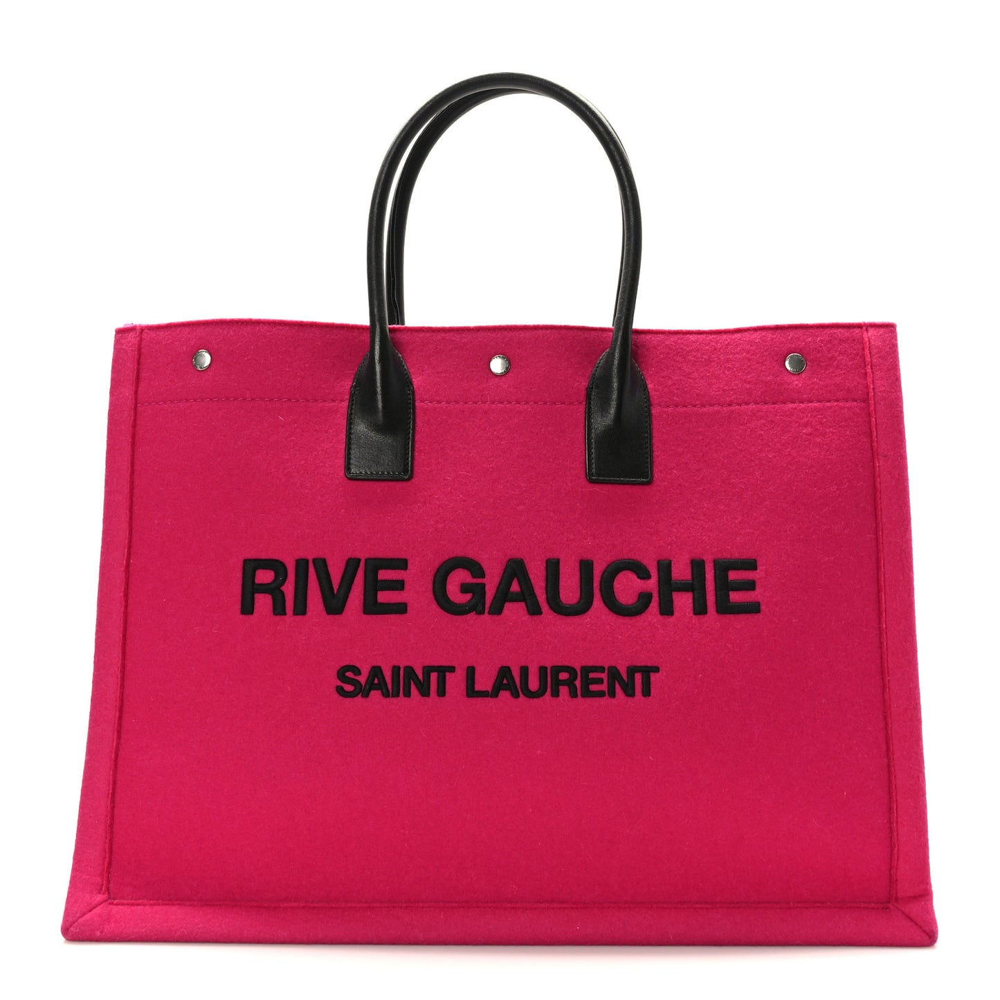 Wool Rive Gauche Tote Fuchsia