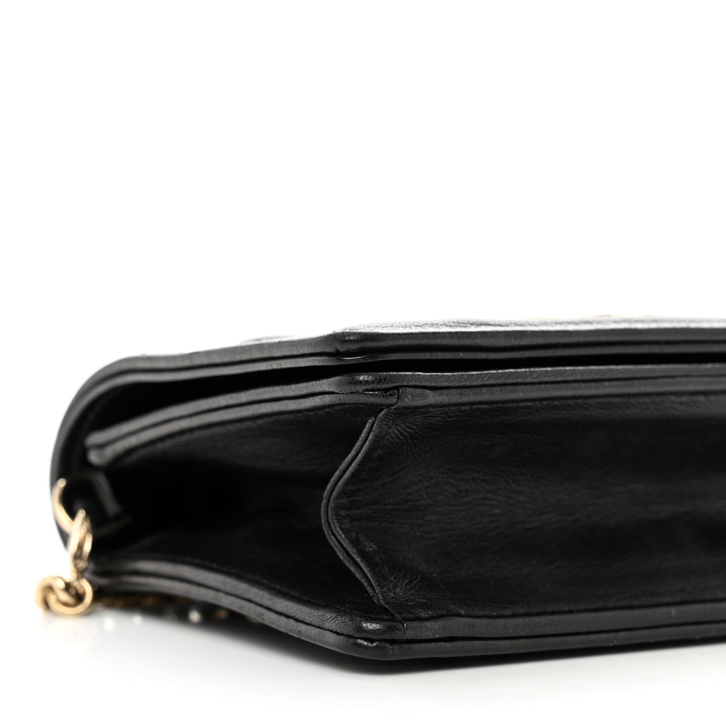 Lambskin Baby Diorama Flap Bag Black