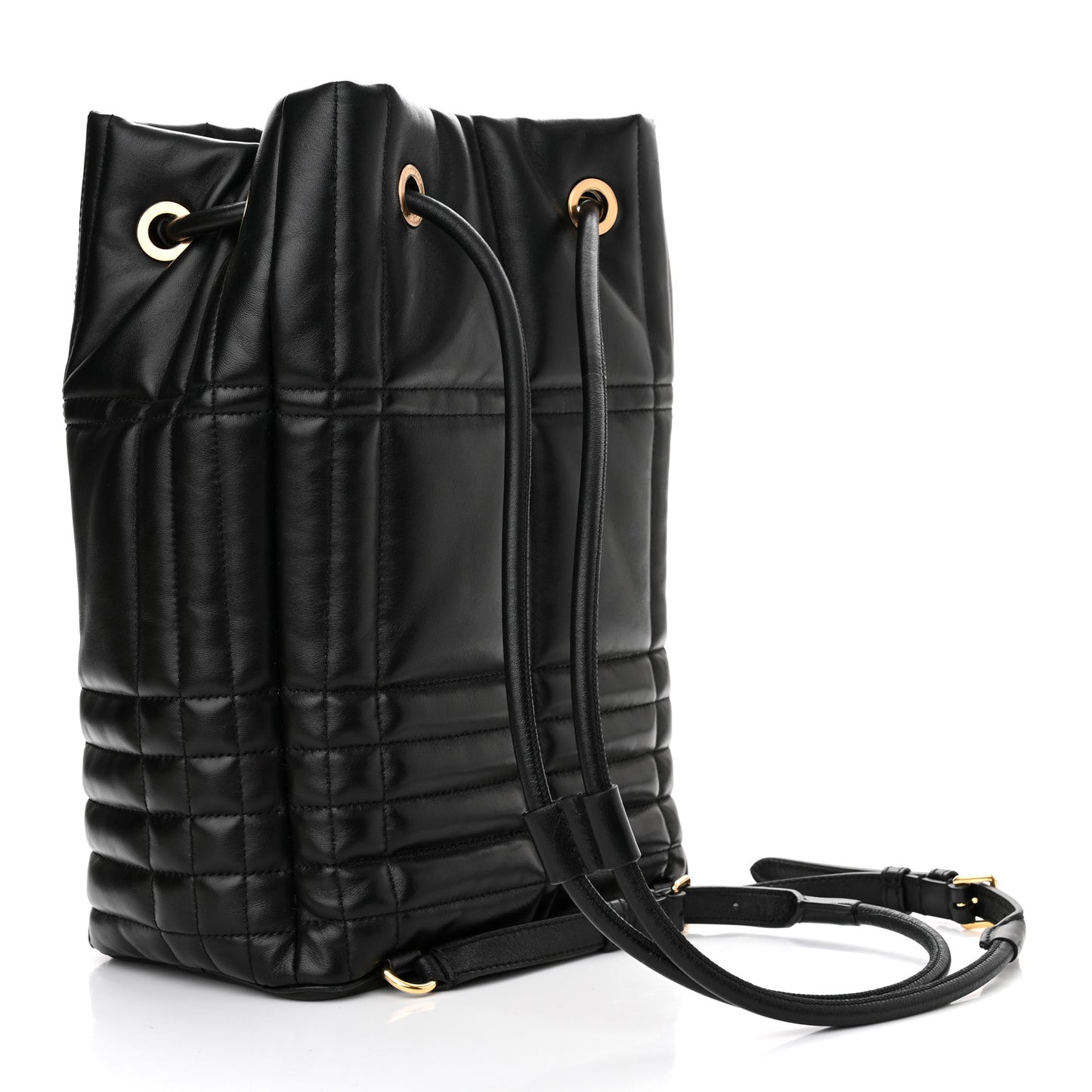 Lambskin Quilted Medium Lola Backpack Black
