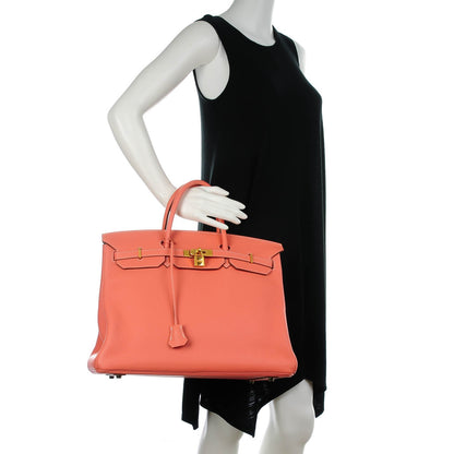 Hermes Taurillon Clemence Birkin 40 Rose Thè 2 of 23