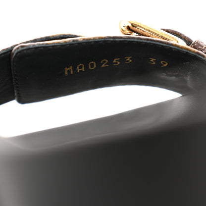 Louis Vuitton Monogram Bom Dia Mule Sandals 39 Black 9 of 10