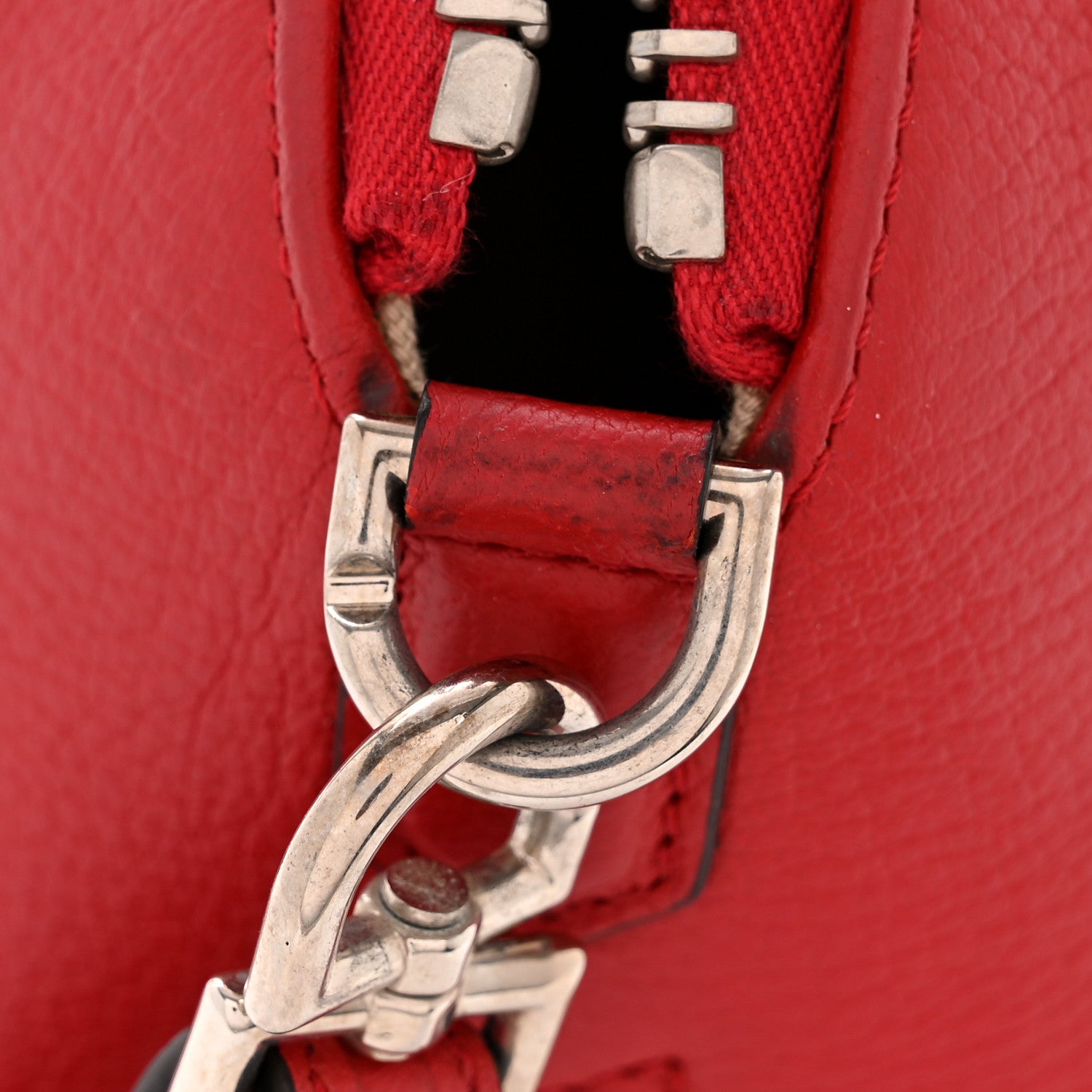Givenchy Sugar Goatskin Mini Antigona Red 12 of 14