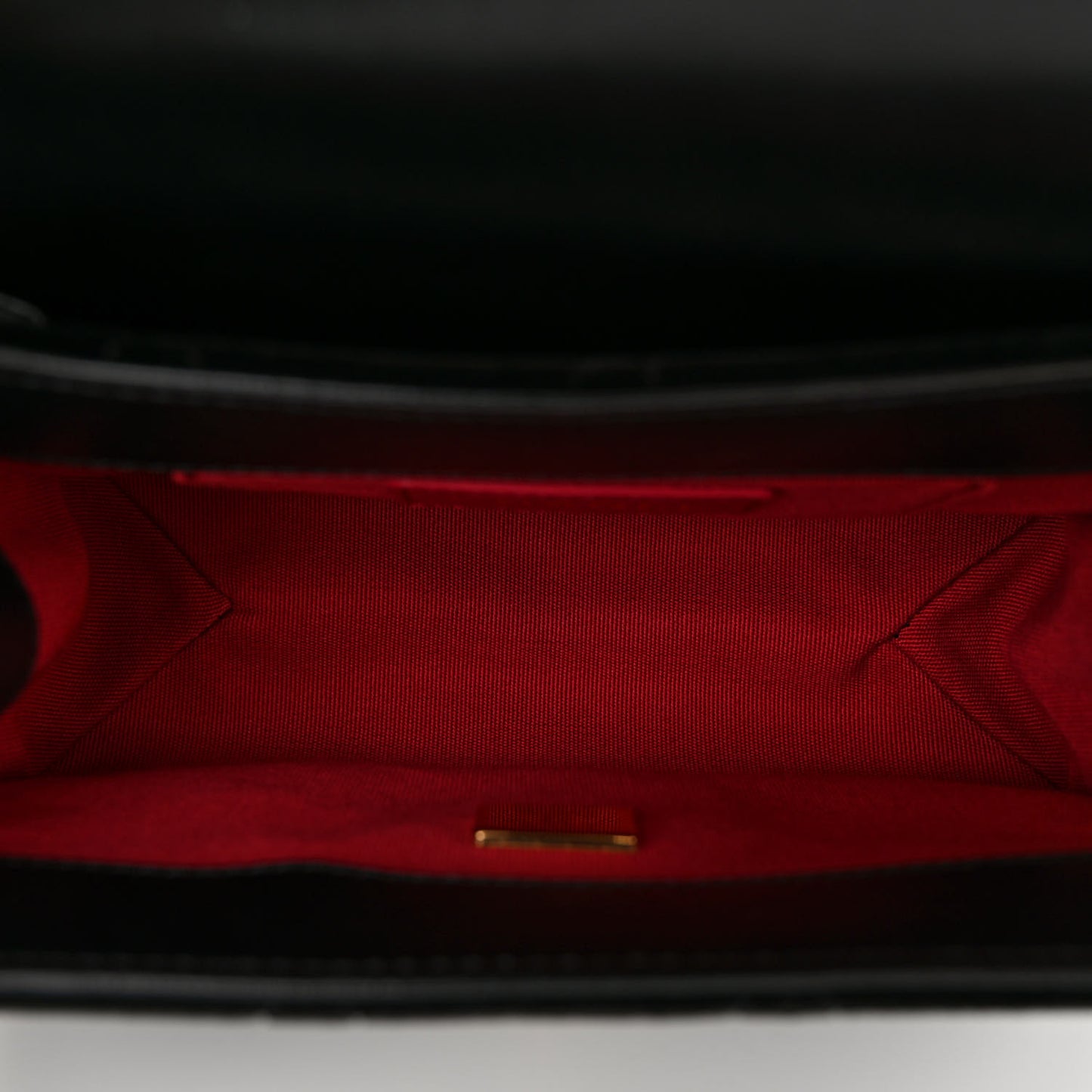 Velvet Strass Diamond Lock Flap Black