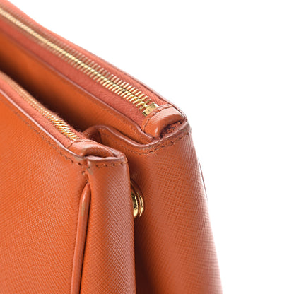Prada Saffiano Large Galleria Double Zip Tote Papaya 12 of 13