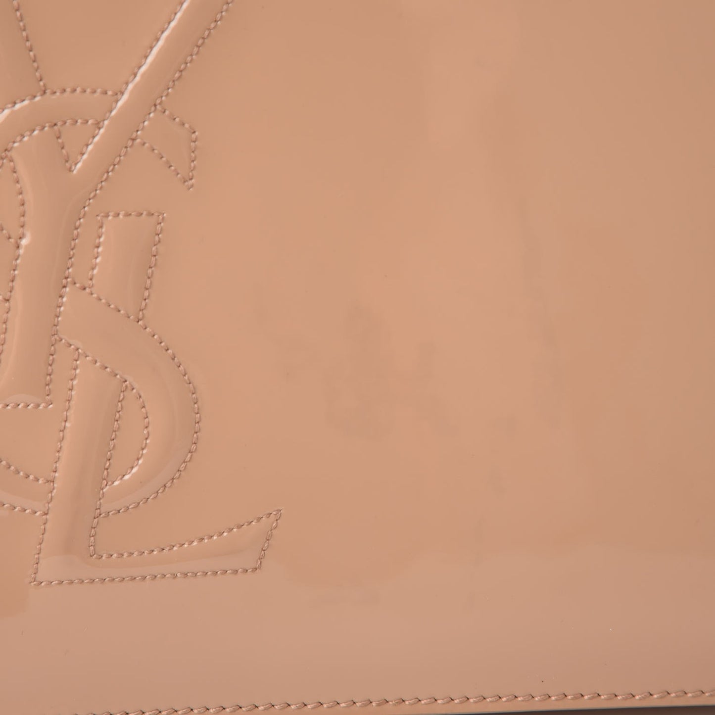 Patent Calfskin Monogram Large Belle De Jour Clutch Chair
