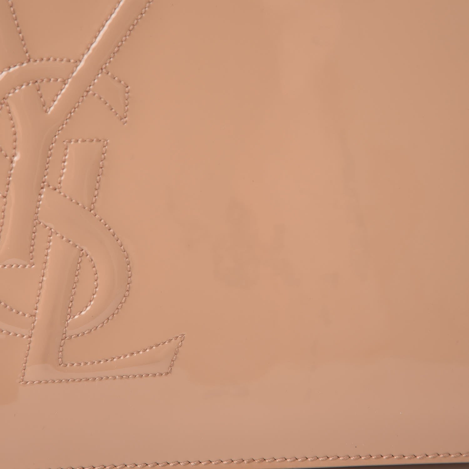 Saint Laurent Patent Calfskin Monogram Large Belle De Jour Clutch Chair 8 of 10