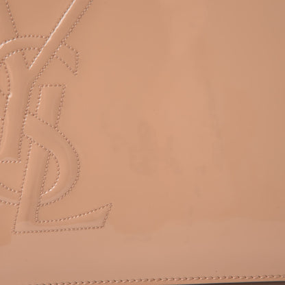 Saint Laurent Patent Calfskin Monogram Large Belle De Jour Clutch Chair 8 of 10