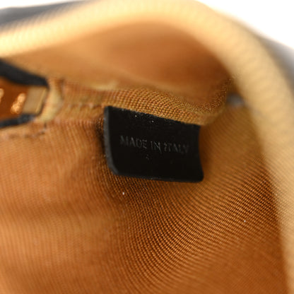 Celine Triomphe Canvas Logo Coin and Card Pouch With Hook Black 7 of 13