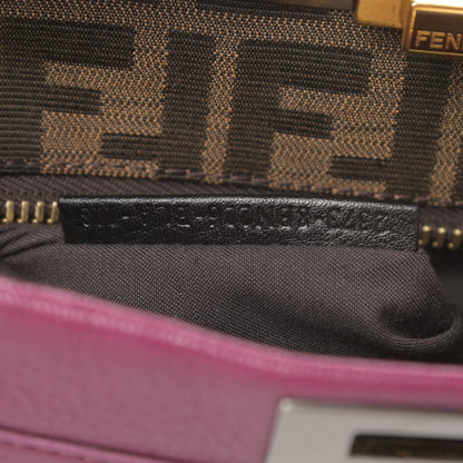 Fendi Goatskin Zucca Medium Peekaboo Iconic Satchel Ciclamino Tobacco Moro 9 of 15