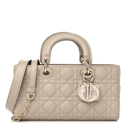 Christian Dior Lambskin Cannage Medium Lady D-Joy Sand 1 of 8