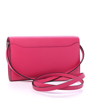 Hermes Epsom Lizard Constance Wallet To Go Rose Mexico 2 of 4