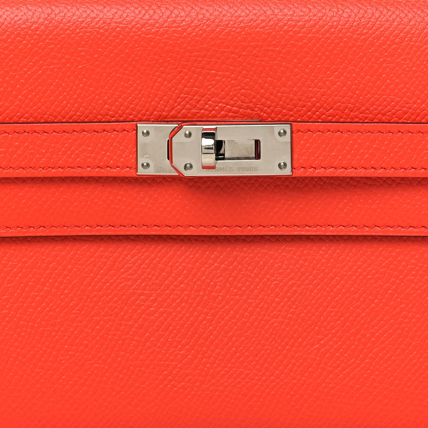 Hermes Epsom Kelly Longue Wallet Orange 8 of 9