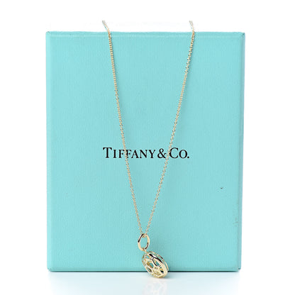 Tiffany 18K Yellow Gold Paloma Picasso Zellige Medallion Pendant Necklace 7 of 7