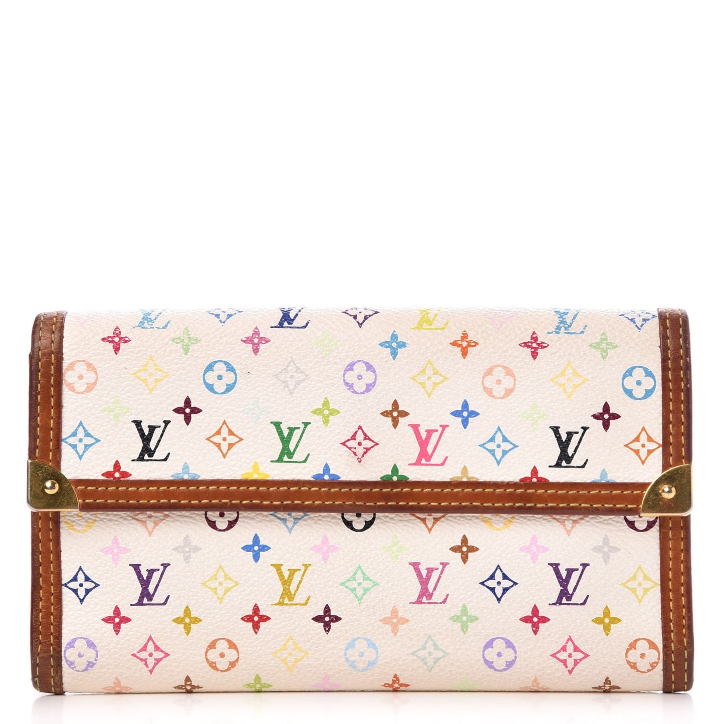 Monogram Multicolor Porte Tresor International Wallet White