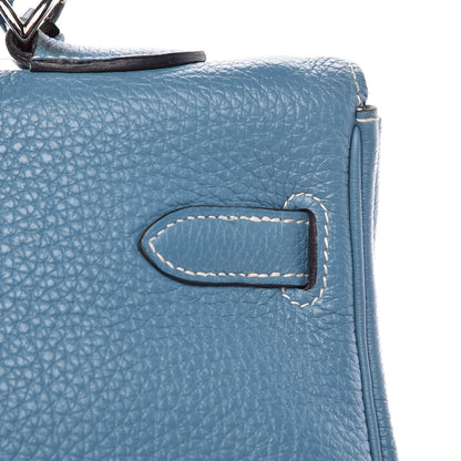 Hermes Togo Kelly Retourne 35 Blue Jean 12 of 41