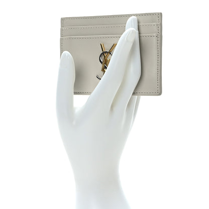 Saint Laurent Calfskin Monogram Cassandre Credit Card Case Blanc Vintage 2 of 8
