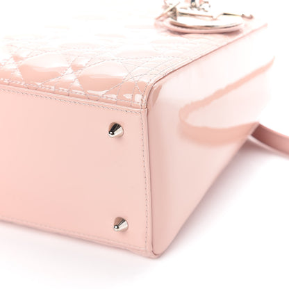 Christian Dior Patent Cannage Medium Lady Dior Rose Clair 9 of 10