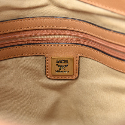 MCM Visetos Medium Essentials Shopper Tote Cognac 10 of 13