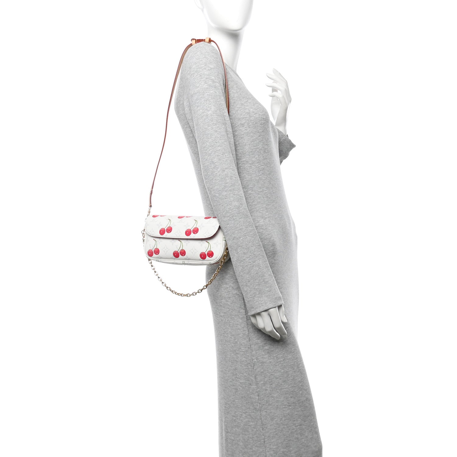 Louis Vuitton LV X TM Monogram Cerises Ivy Wallet On Chain White 2 of 10