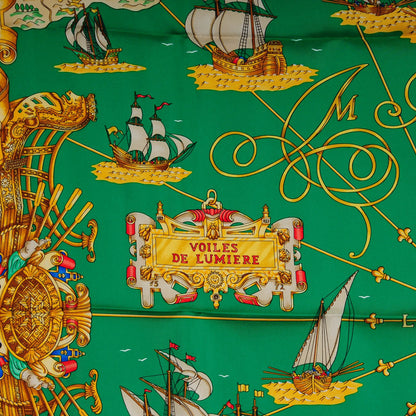 Hermes Silk Voiles De Lumiere Scarf 90 5 of 10